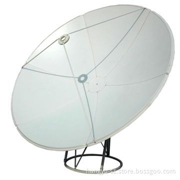 C-band 150cm Satellite Dish Antenna with 580mm Focal Length, Supports Domain Pillar